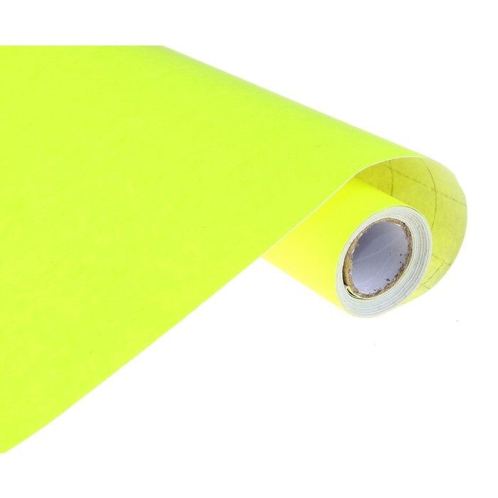 Пленка самоклеящаяся, цвет жёлтый, 0.45 х 3 м, 8 мкм #1