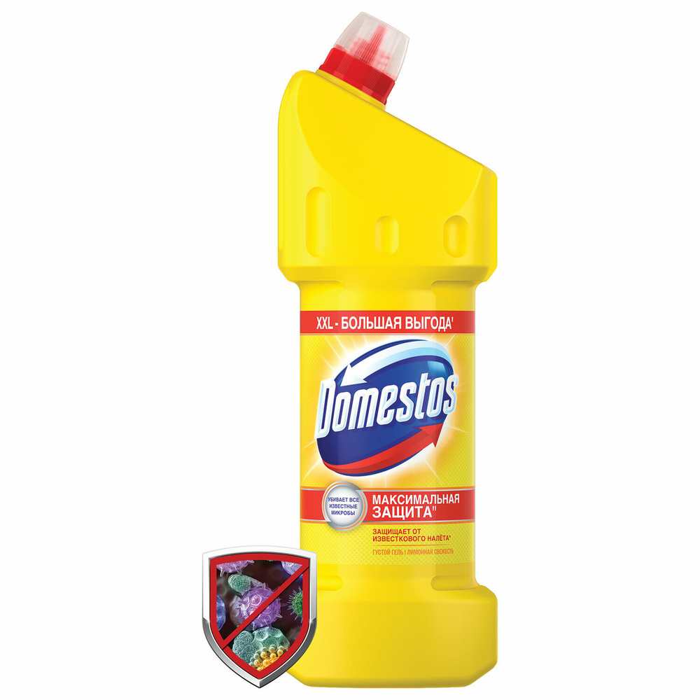 Чистящее средство 1,5 л, DOMESTOS (Доместос) Лимонная свежесть , с отбеливающим эффектом  #1