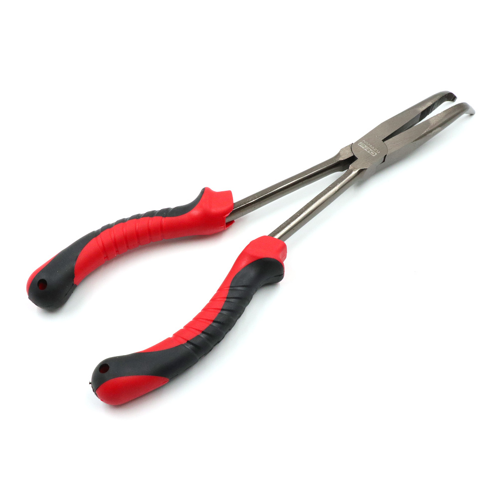 Плоскогубцы рыболовные удлиненные изогнутые Namazu Pro Bent Nose Pliers, L-290 мм, NP-BNP-290  #1