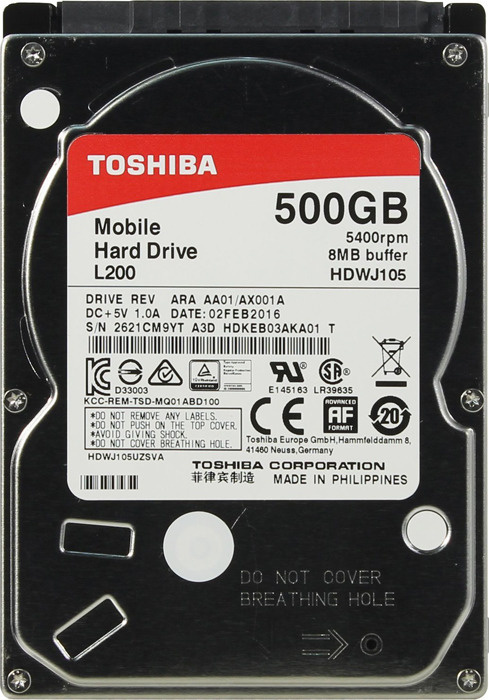 Toshiba 500 ГБ Внутренний жесткий диск (HDWJ105UZSVA)  #1