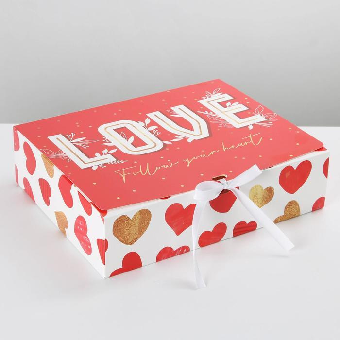 Коробка складная подарочная LOVE, 31 х 24,5 х 9 см #1