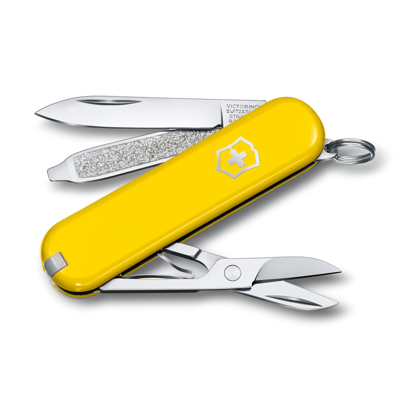 Швейцарский Нож-брелок VICTORINOX Classic SD Colors "Sunny Side", длина лезвия 4 см, 7 функций (0.6223.8G) #1