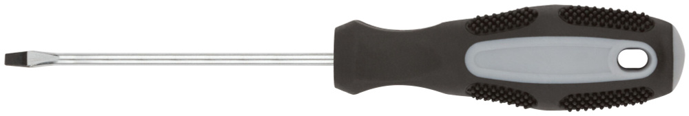 Отвертка "Мастер", CrV сталь, прорезиненная ручка 3х75 мм SL #1