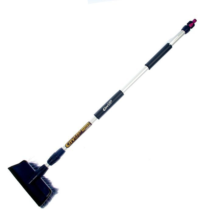 Щетка для мытья CityUp СU-613, телескопическая, 100-172 см, водосгон, с краном, усиленная  #1