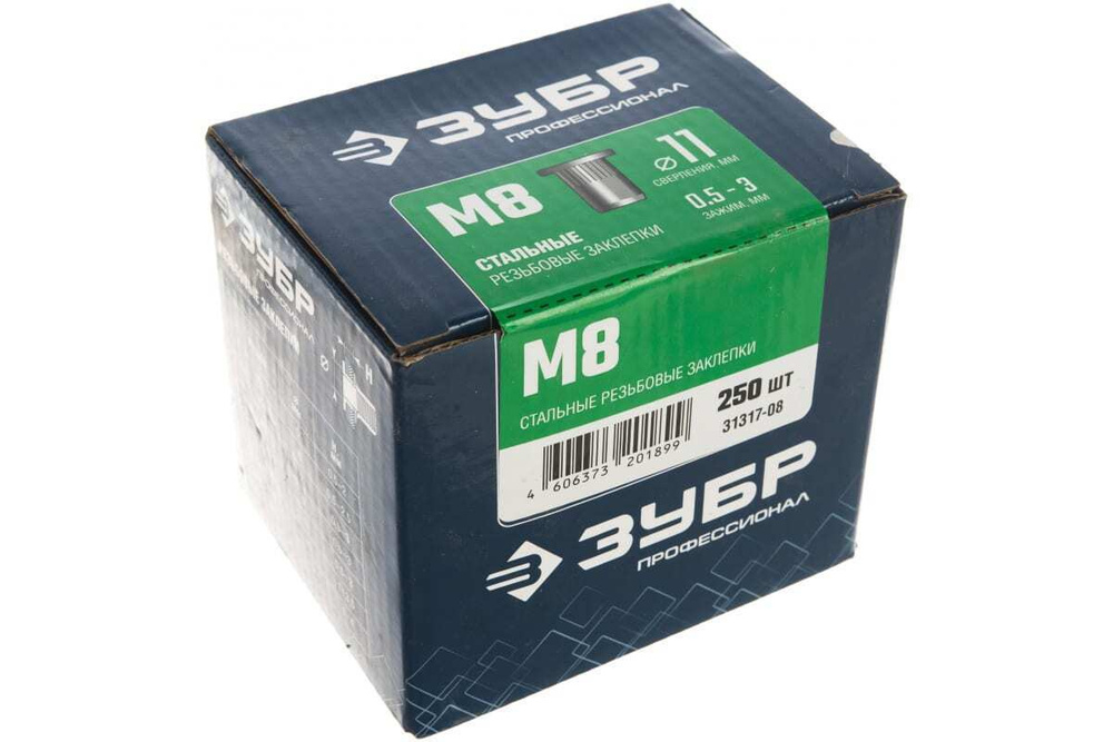 ЗУБР Заклепка x 18 мм M8 250 шт. - купить с доставкой по выгодным ценам ...
