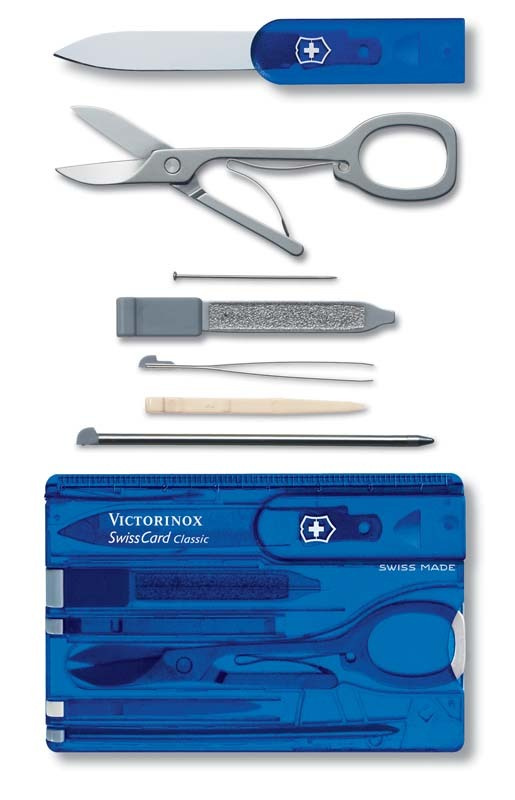 Швейцарская карточка Victorinox SwissCard Classic Blue (0.7122.T2) 10 функций.  #1