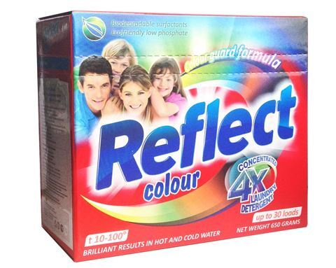Reflect Стиральный порошок концентрированный для цветных вещей Colour 650г, 4 упаковки  #1