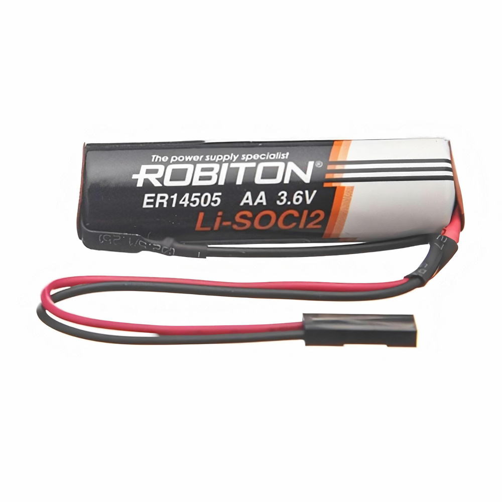 Батарейка литий-тионилхлоридная ROBITON ER14505-DP (АА) Lithium/ 3.6В (3.6V) 2400 мАч с коннектором  #1