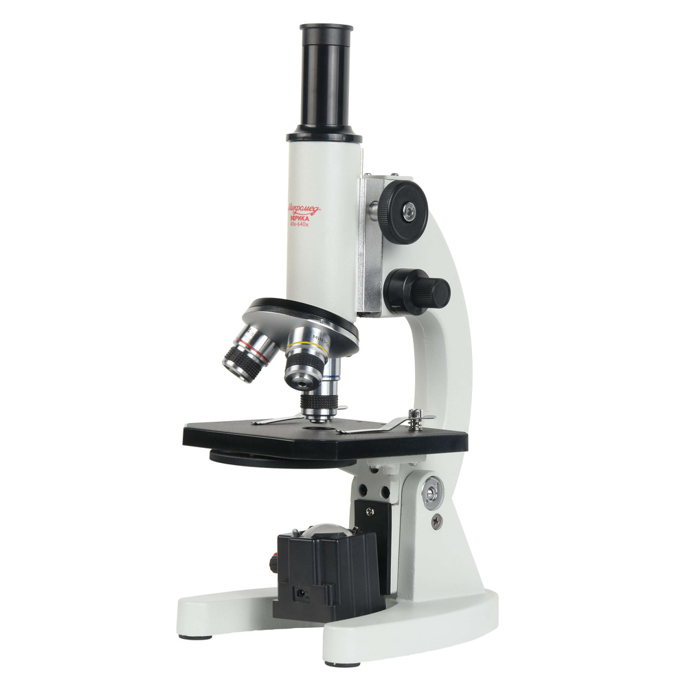 Микроскоп биологический школьный Эврика 40х-640х (зеркало, LED)  #1