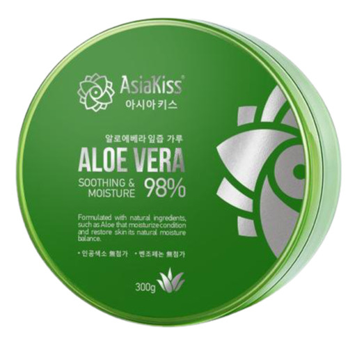 AsiaKiss Гель для лица и тела увлажняющий и успокаивающий с алоэ - Soothing gel aloe vera, 300мл  #1