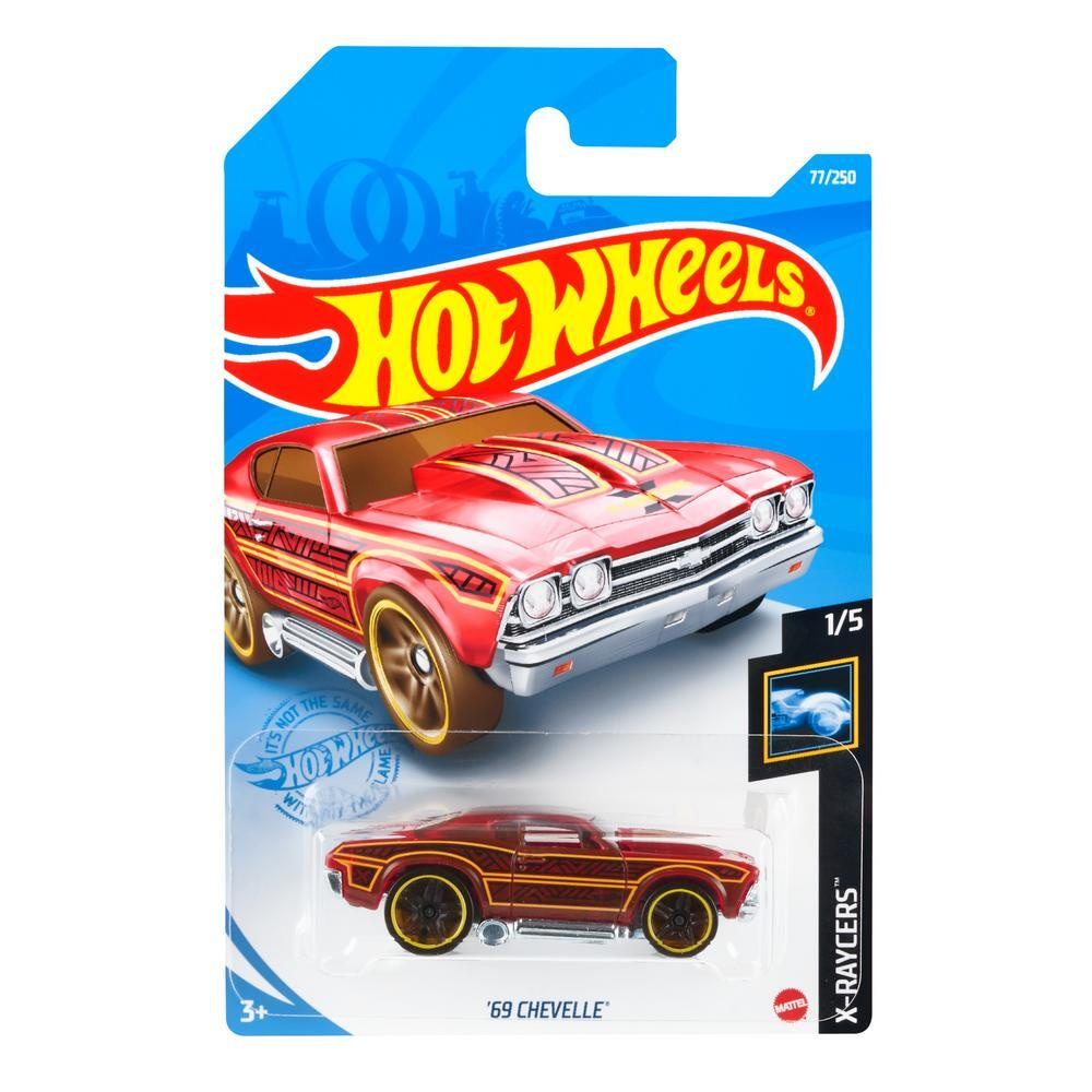 GTC46 Машинка металлическая игрушка Hot Wheels коллекционная модель 69 CHEVELLE красный  #1