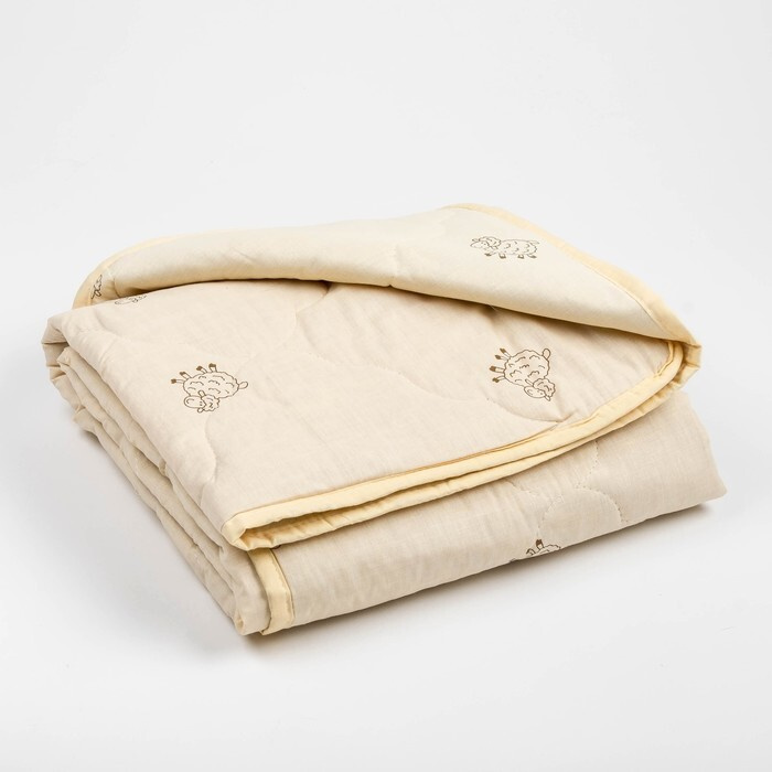 Одеяло облегчённое Овечья шерсть, размер 110х140 5 см, 200 г/м  #1