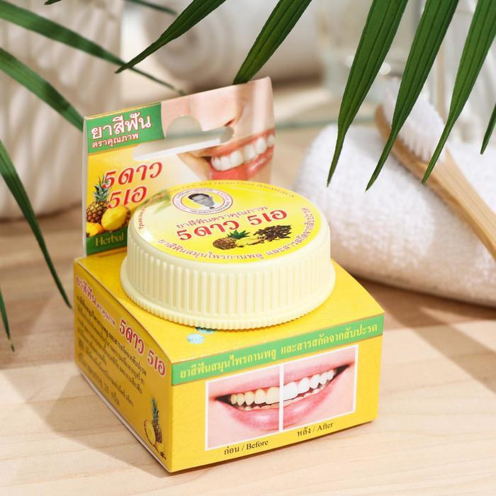 Зубная паста Herbal Clove & Pineapple Toothpaste, с экстрактом ананаса, Таиланд, 25 г  #1