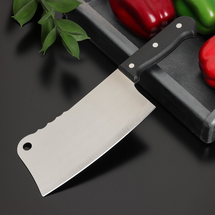Нож - топорик кухонный Доляна Тесак, лезвие 17 см #1