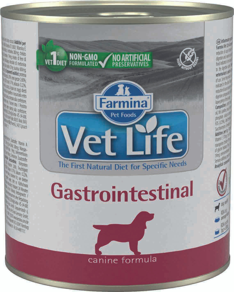 Влажный корм Vet Life Dog Gastrointestinal консервы для собак при ЖКТ с курицей, 300 г.  #1