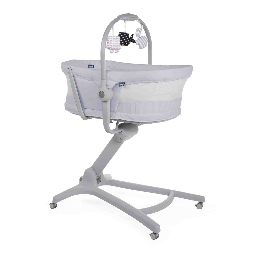 Кроватка стульчик для кормления новорожденных Chicco Baby Hug 4 в 1, цвет Air Stone (светло-серый) колыбель #1