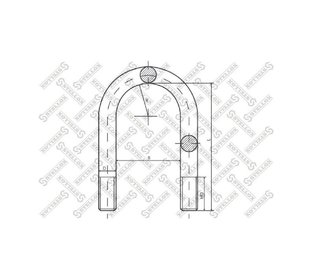 Stellox Скоба крепления рессоры, арт. 8464609SX #1