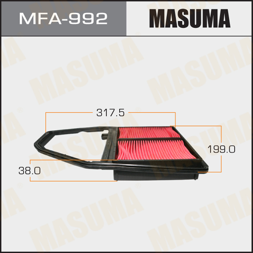 Фильтр воздушный Honda Civic 00-05, Stream 00-06 MASUMA MFA-992 #1