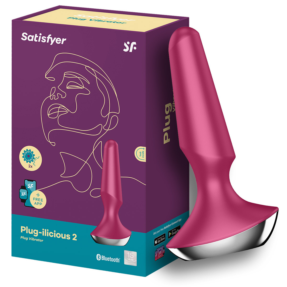 Анальная пробка Satisfyer Вибрирующая Plug-ilicious 2 с управлением через приложение Сатисфаер  #1