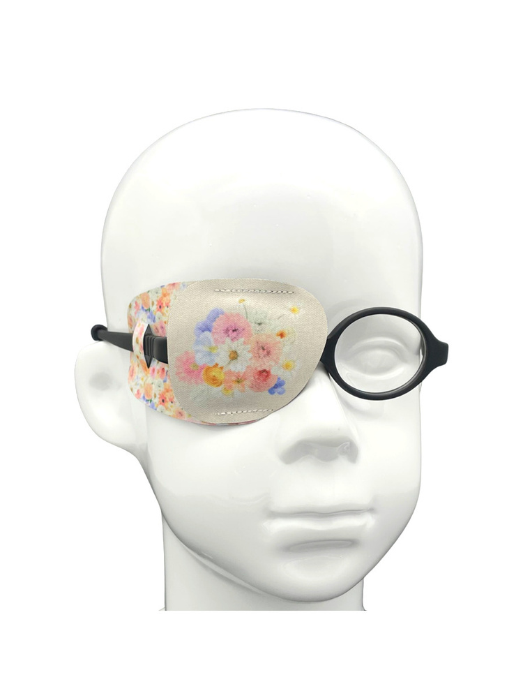 Окклюдер на очки eyeOK "Цветочное настроение 1", анатомический, для ...