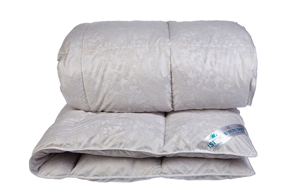IST'OK Одеяло 1,5 спальный 140x200 см, Зимнее, с наполнителем Гусиный пух  #1