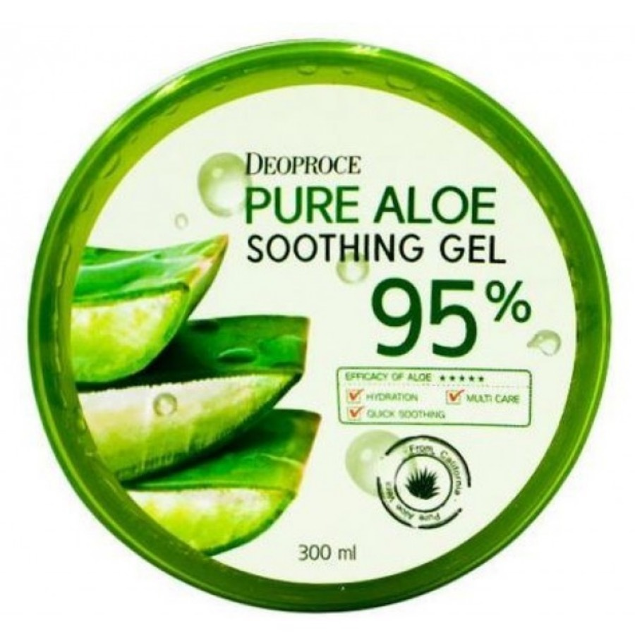 DEOPROCE - Pure Aloe Soothing Gel 95% Гель для лица и тела с экстрактом алоэ универсальный  #1