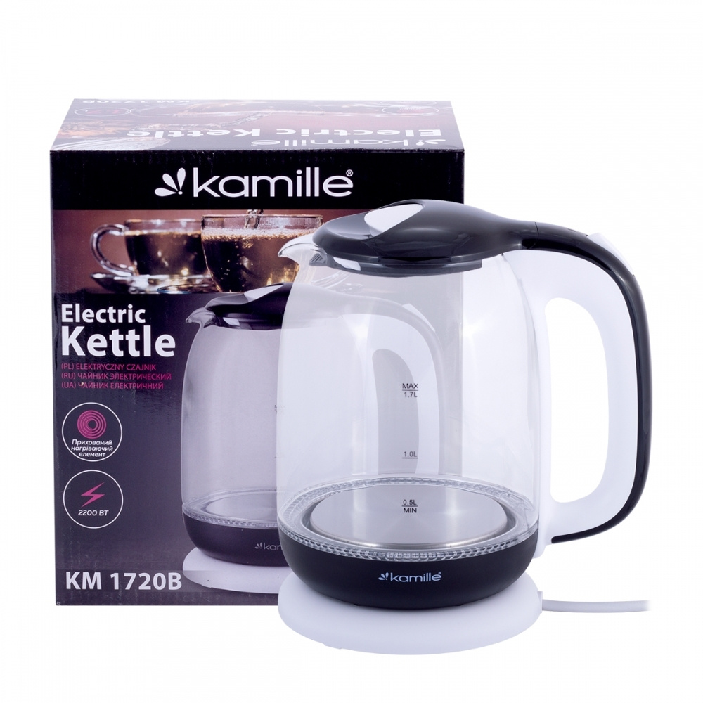 Kamille Электрический чайник 1720B, черный #1
