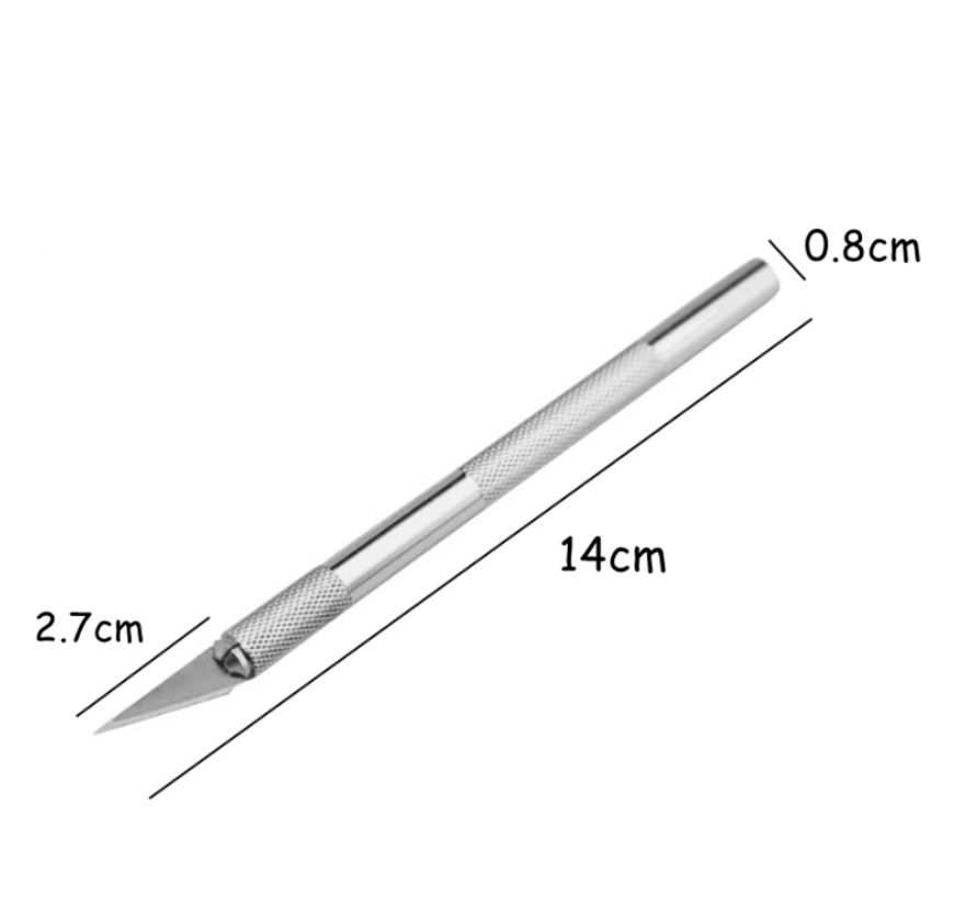 Нож скальпель канцелярский макетный для резки бумаги модельный металлический резак для скрапбукинга и #1