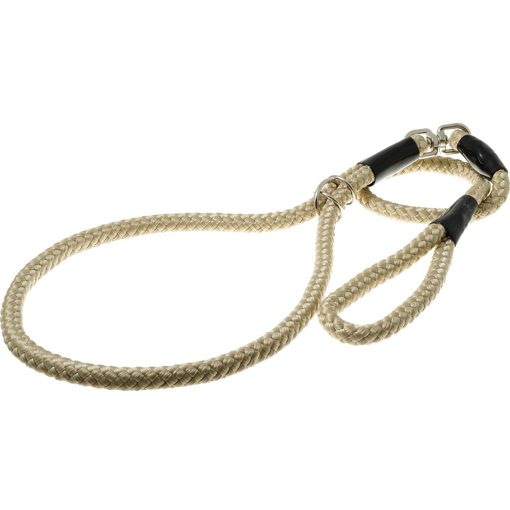 Ринговка для собак, круглая с кольцом, обхват до 80 см, нейлон ширина 15 мм, длина 120 см, кэмел, V.I.Pet, #1