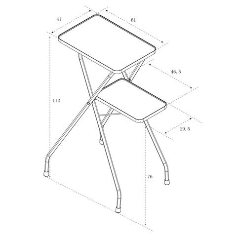 Проекционный столик Lumien Deco складной, две поверхности, нагрузка 10 кг  #1