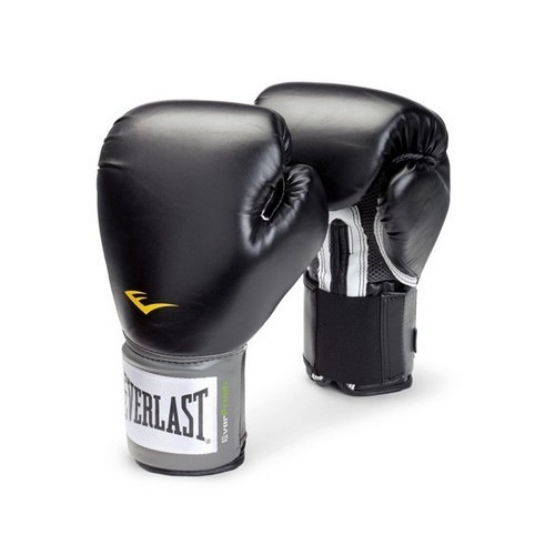 Боксерские перчатки тренировочные Everlast PU Pro Style Anti-MB - Черный (16 oz)  #1