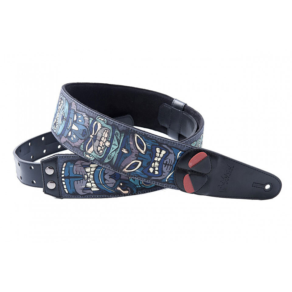 Mojo TIKI Blue Ремень для гитары, RightOn Straps 8401070280149 #1