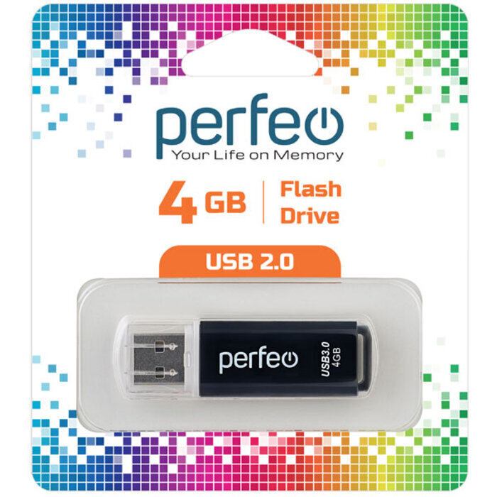 Perfeo USB-флеш-накопитель C13 4 ГБ, черный #1
