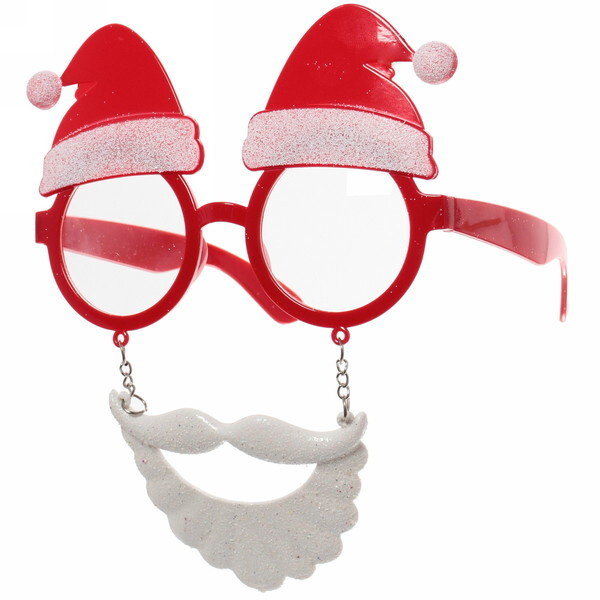 Карнавальные очки Весёлый Дед Мороз #1