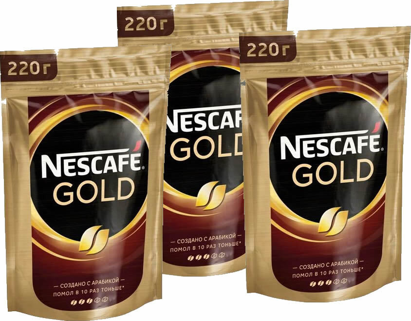 Кофе растворимый NESCAFÉ Сублимированный 220г. 3шт. #1