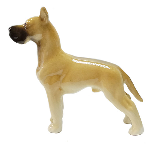 Дог палевый Фарфоровая статуэтка собаки  #1