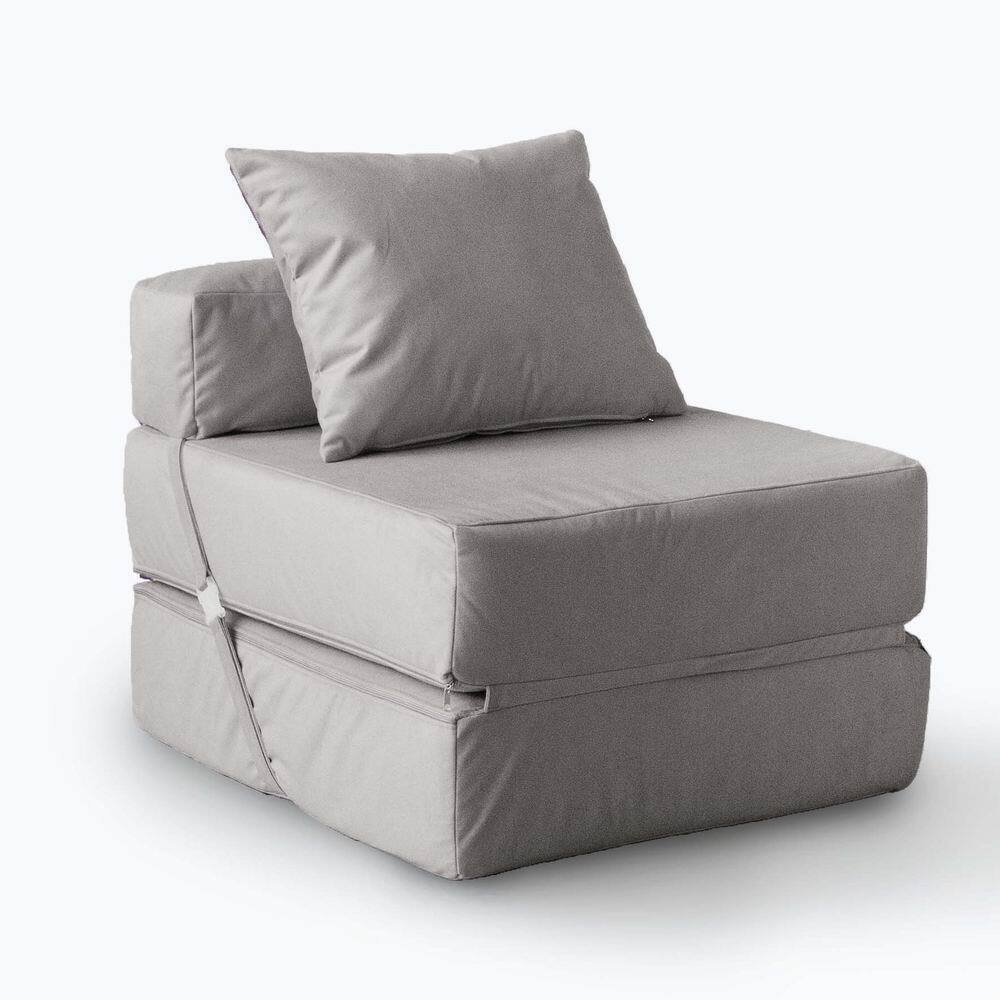 MyPuff Диван-кровать Морфей, механизм Книжка, 70х80х60 см,серый, светло-серый  #1