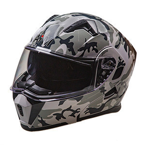 Мотошлем модуляр AiM JK906 Camouflage Glossy, XS #1