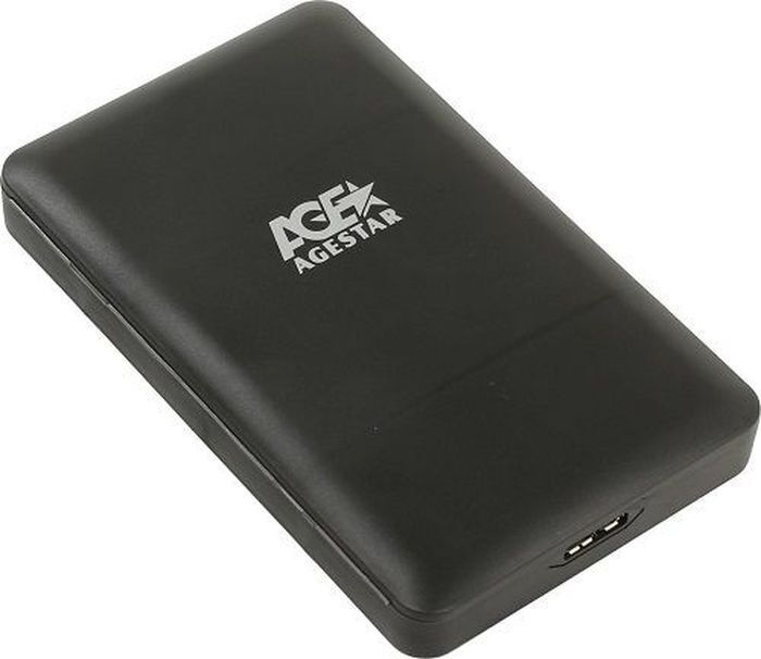 Внешний корпус для HDD/SSD AgeStar 3UBCP3 SATA пластик черный 2.5" #1