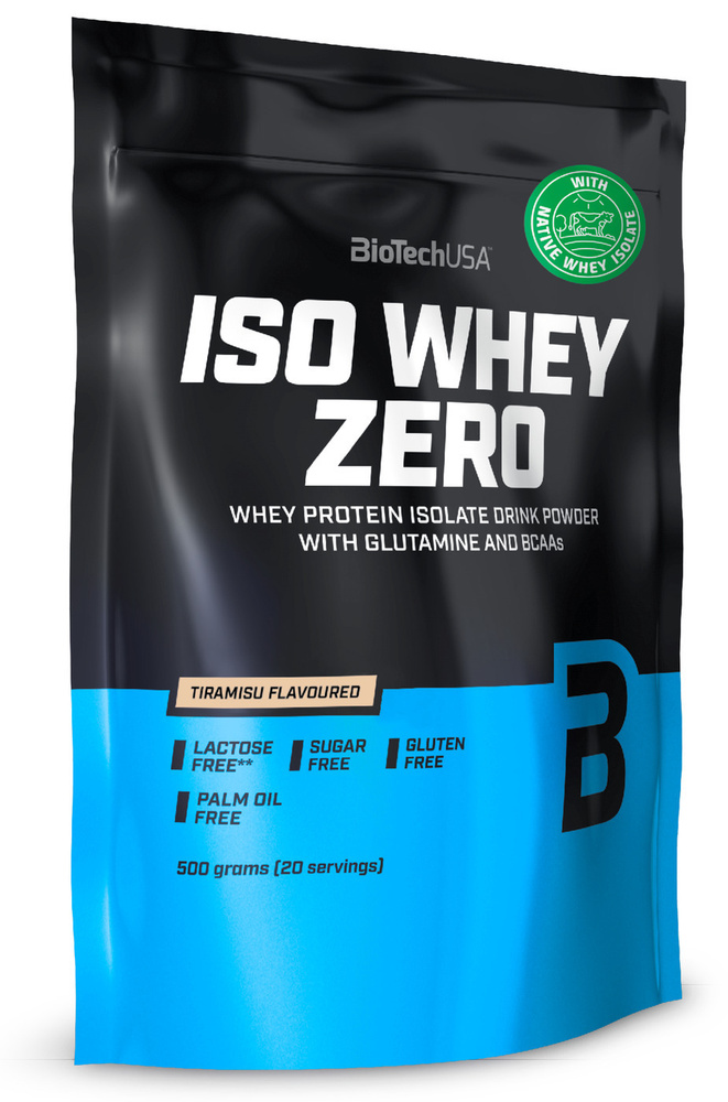 Сывороточный протеин изолят BioTechUSA Iso Whey Zero 500 г. тирамису  #1