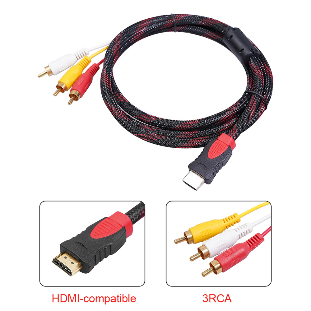 ≡【HDMI - 3 RCA】AV Кабель>> Купить по лучшей цене ≡ Отзывы ≡ Гарантия