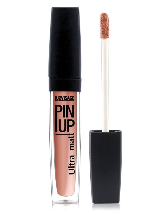 LUXVISAGE Блеск для губ PIN UP ULTRA MATT матовый, тон 23 LATTE, 5 мл #1