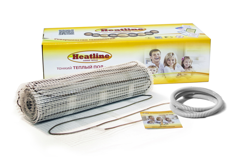 HEATLINE Теплый пол нагревательный мат MS- 225-1,5 двухжильный, 225 Вт, 1,5 м2  #1