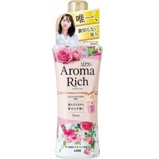 LION Кондиционер для белья Aroma Rich Diana c ароматом малины, английской розы и магнолии, 520 мл  #1