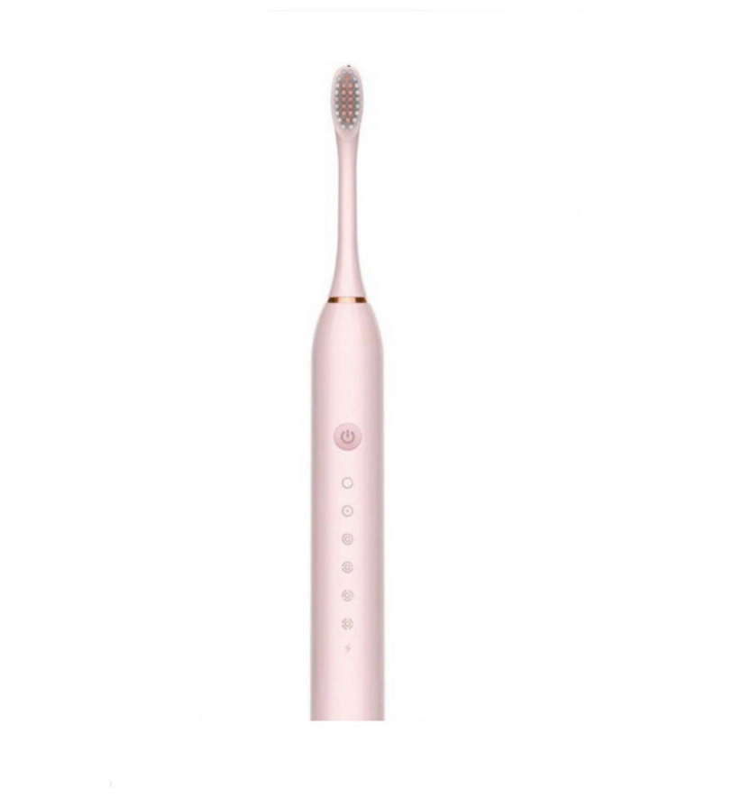 Электрическая зубная щетка Sonic Toothbrush X-3 / беспроводная звуковая щетка, розовая  #1