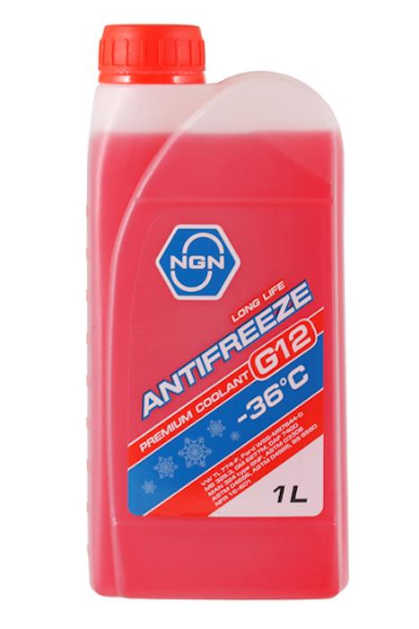 NGN Антифриз, готовый раствор G12 -36 красный 1л #1
