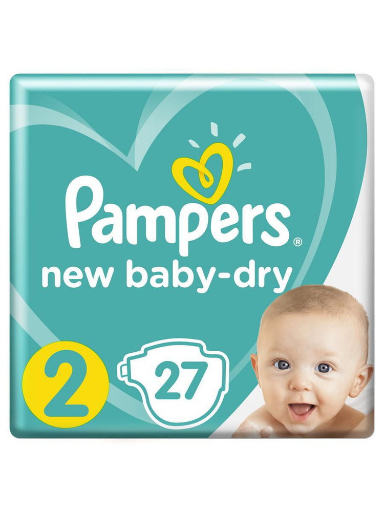 Pampers, Подгузники Pampers New Baby-Dry Mini №2 (4-8кг) Стандартная упаковка 27шт..  #1