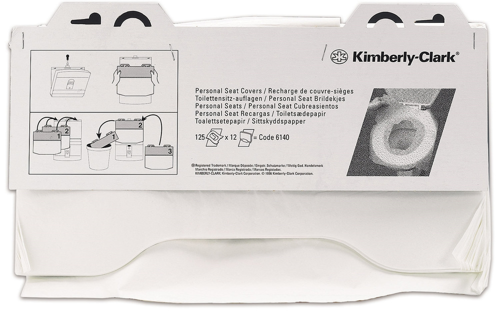 Персональные покрытия на сиденье унитаза Kimberly-Clark ( Кимберли кларк ) 6150 (6140) ( 125 листов ) #1