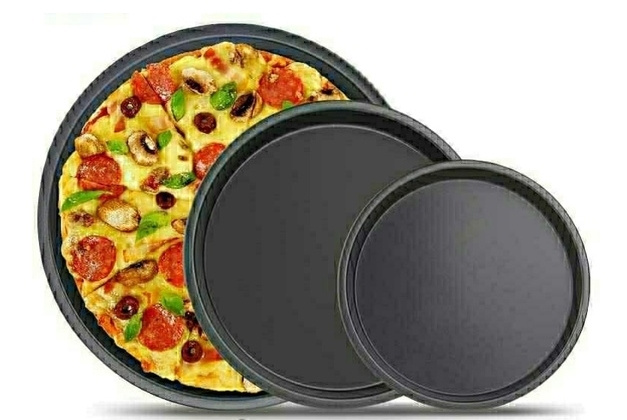 Набор сковород для пиццы, 3 штуки, диаметр 26 см,29 см,31,5 см  #1