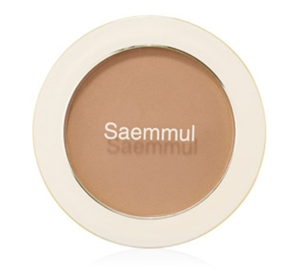 The Saem, Румяна для лица компактные Saemmul Single Blusher BR02 Naked Brown(Shading)  #1